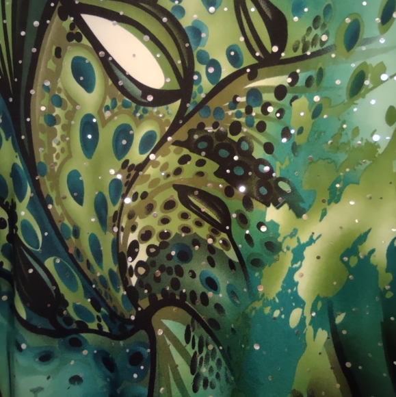 Vintage All Hours Peacock Inspired Embellished Tunic Top Size Medium - Picture 14 of 14